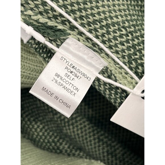 ANNIEWEAR LOS ANGELES Women's Green Botanical Sweater Shorts NWT XL - Picture 5 of 6